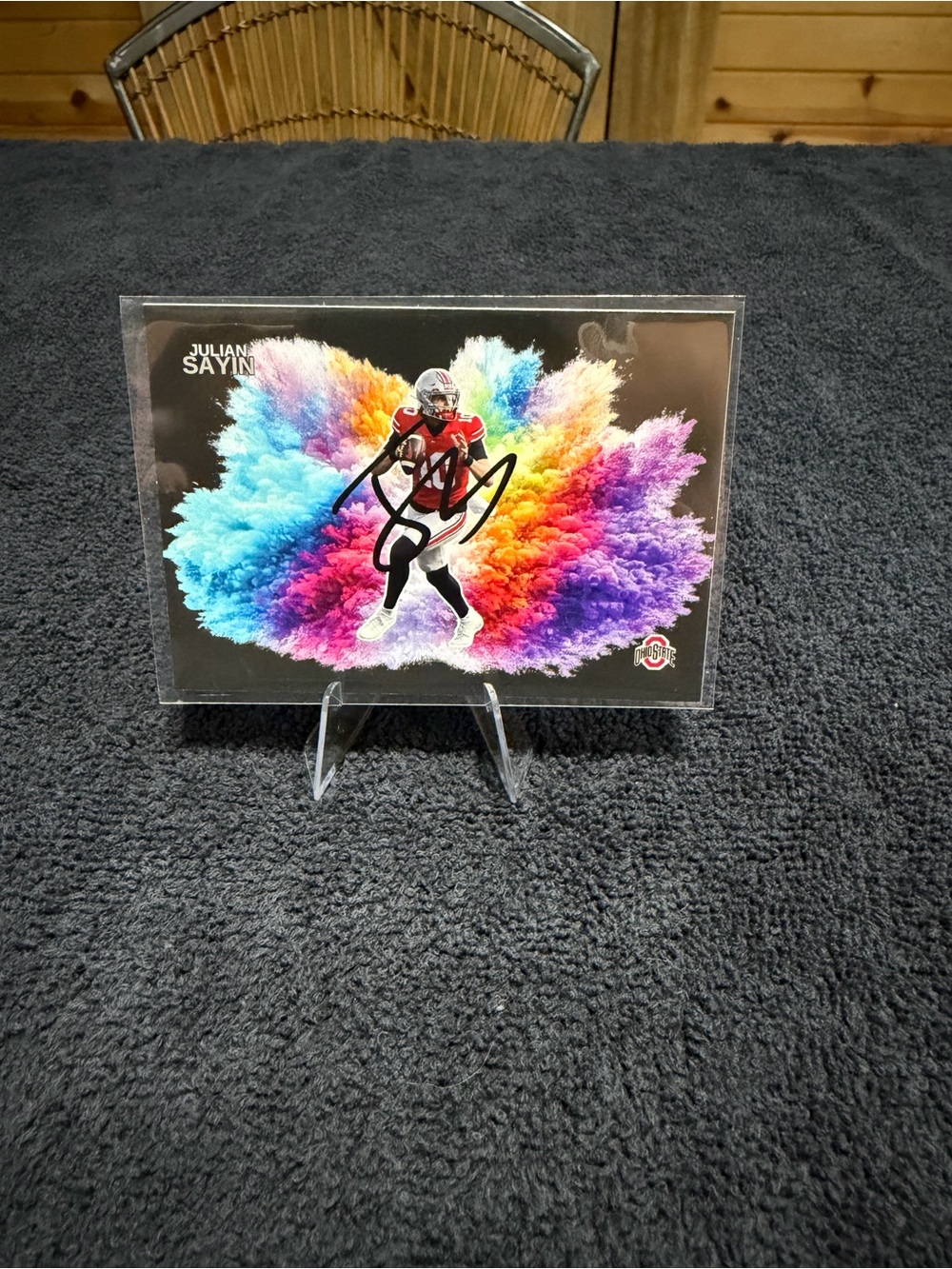 Julian Sayin Multicolor Burst Art Card